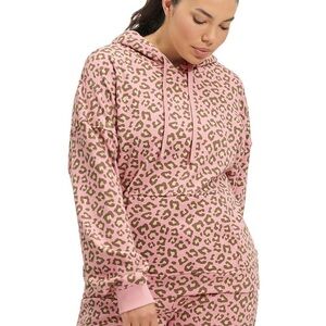 UGG Pink Leopard - Animal Print - Hoodie Small